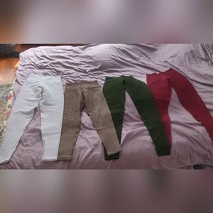 4 pairs of Booty by Brabants leggings